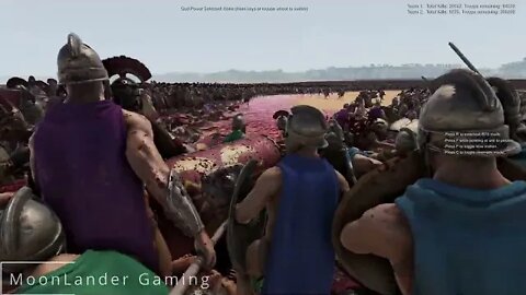 Battle for the beach, 100,000 ROMAN GENERALS vs 400,000 SPARTANS