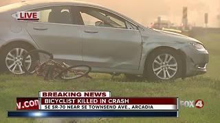 Crash leaves one bicyclist dead in Arcadia