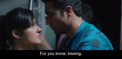 Kissing Moment in Train | Love Per Square Foot | Romantic movie Clip