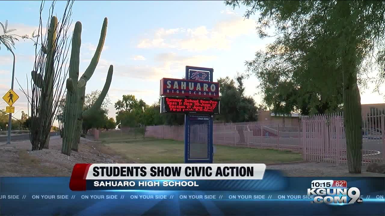 Sahuaro High students present civic engagement projects
