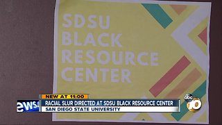 Racial slur directed at SDSU Black Resource Center