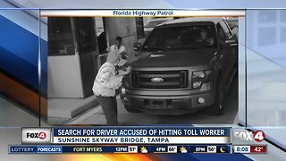 Troopers searching for pickup driver who drove off after hitting Sunshine Skyway Bridge toll worker