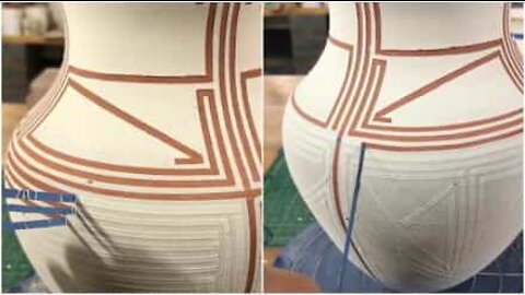 Artista de cerâmica usa técnica incrível de pintura