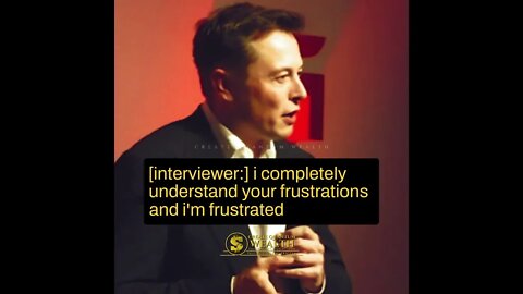 Elon Educates Interviewer on Investing