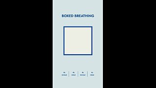 Boxed breathing relaxation technique