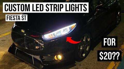 Custom Fiesta ST LED Strip Lights #shorts