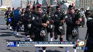 9/11 memorial on USS Midway Museum