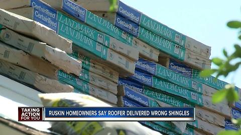 Roofer delivers the wrong shingles to multiple homes in one Hillsborough subdivision