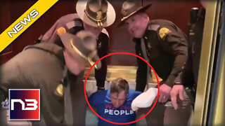 Patriot ARRESTED In State Senate Meeting for His Stickers!