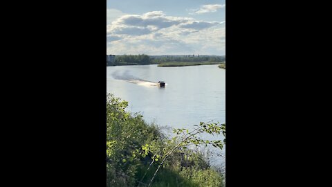 Relaxing on the Clearwater River!