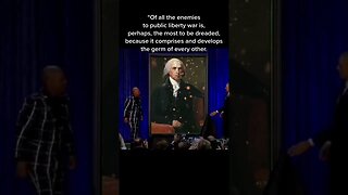 James Madison Said WHAT?! Antiwar Quote by Founding Father of the Constitution #war #history #shorts
