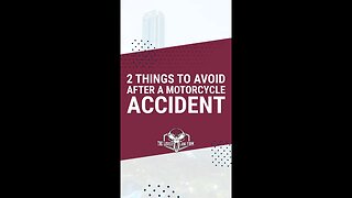 2 Things To Avoid After A Motorcycle Accident #shorts