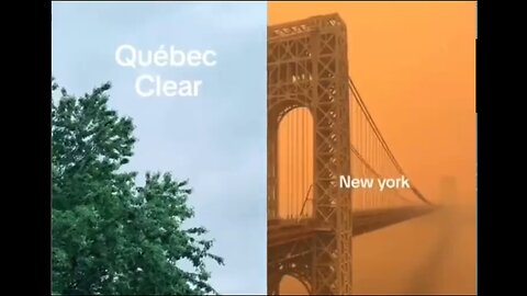 ▶ EXTRAIT-RQ + LIENS parus (11 juin 2023) : FEUX de forêt : Comparaison ciels Québec/New York