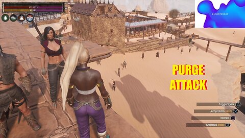 Conan Exiles Purge attack at the sinkhole busty #boosteroid #conanexiles