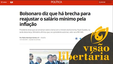 Bolsonaro diz que há brecha para reajustar o salário mínimo pela inflação | VL - 11/02/20 | ANCAPSU
