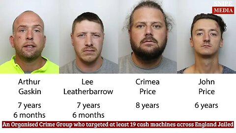 An Organised Crime Gang who targeted at least 19 cash machines (ATMs) across England