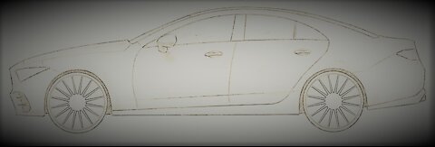 How to draw a car in a simple way