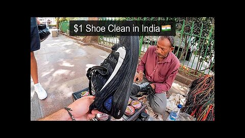 $1 Shoe Clean in India 🇮🇳