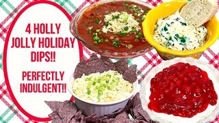 HOLLY JOLLY HOLIDAY DIPS!! PERFECT PARTY PLEASERS!!