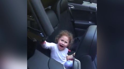 A Little Girl Freaks Out Because She Thinks That A Convertible Car Will Eat Her