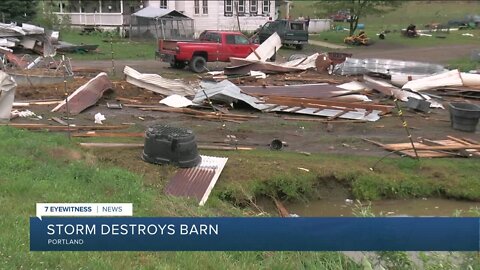 Property in Portland, NY suffers significant damage from Thursday storm