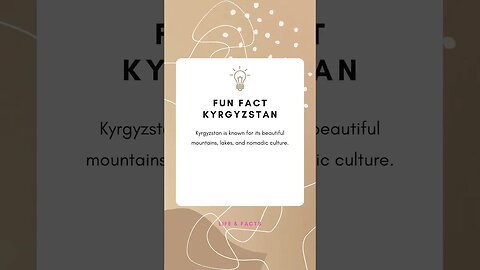 Fun Facts Kyrgyzstan