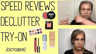 REVIEWS • TRY-ON • DECLUTTER | monthly makeup routine - october, ‘22 | melissajackson07