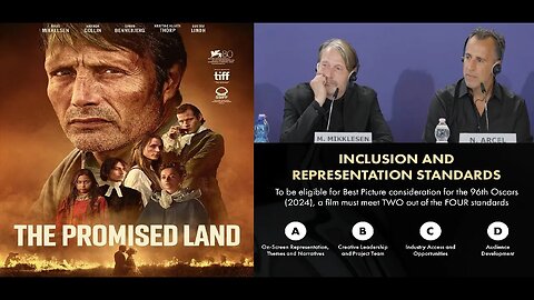 Reporters Asks Mads Mikkelsen About Oscars DEI Quota in The Promised Land, Only Required for Whites?