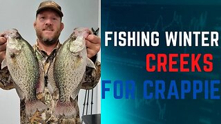 Creek crappie, Slab crappie, winter crappie fishing, crappie on jigs, catching big crappie