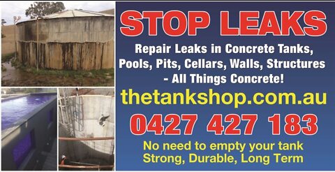 Is Your Concrete Tank Leaking ?