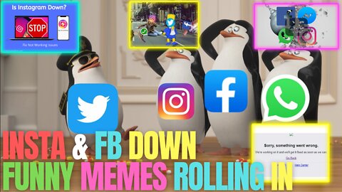 Instagram Down | Funny Memes on Instagram and FB Outage | Instagram & Facebook Down |FB Downdetector