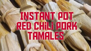 Instant Pot Red Chili Pork Tamales