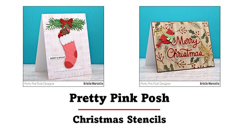 Pretty Pink Posh | Christmas Stencils
