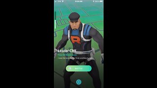 Pokémon Go - Team Rocket Leader Cliff 5-1-2022