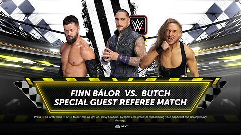 WWE 2k24 Finn Balor vs Butch SpecialRefree Damian Priest