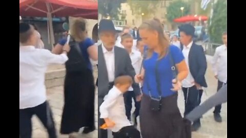 Żydowskie dzieci atakują turystkę-chrześcijankę