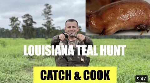 Teal Hunting an EMPTY Louisiana Lake! + Maple SMOKED Duck Recipe! Catch & Cook