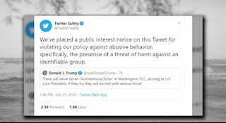 Twitter suppressed another tweet sent from President Donald Trump