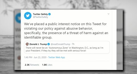 Twitter suppressed another tweet sent from President Donald Trump
