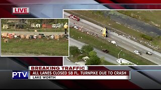 Truck full of Venezuela donations crashes on the Turnpike