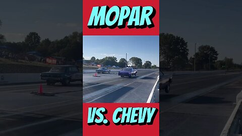 Mopar vs. Chevy Drag Race - Central Illinois Dragway #shorts