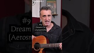 Dream on by Aerosmith uses cool chord triads #shorts