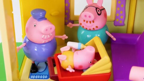 170 5Video de Aprendizaje de Juguetes para Niños - ♥Peppa Pig♥ Babysitting Baby Alexander!