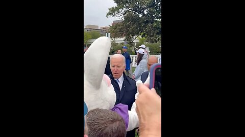 Easter Bunny Interrupts Biden's White House Easter Egg Roll