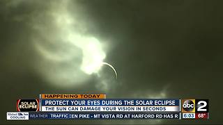 Protect your eyes during the solar eclipse