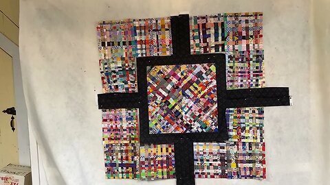Turning our Woven Quilt Blocks into a Fidget Quilt