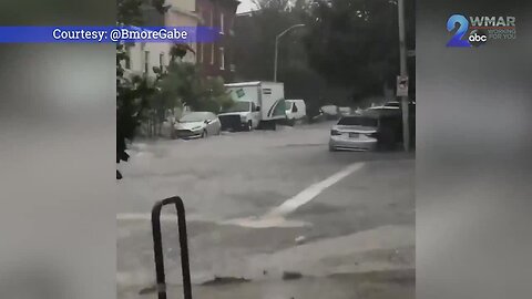 Severe thunderstorms strike through Baltimore City