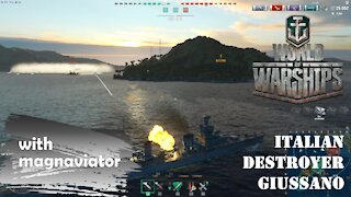 World of Warships Gameplay - Ferocious battle with Italian cruiser Giussano