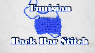How to Crochet the Tunisian Back Bar Stitch