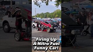 Nitro Fuel Funny Car Fire Up!! #shorts